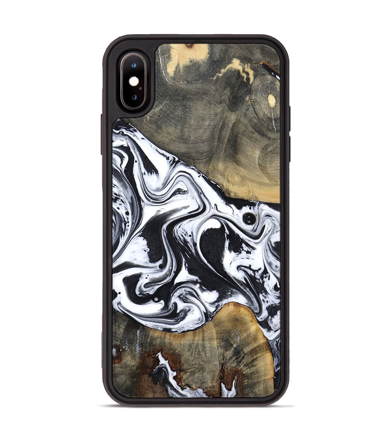 iPhone Xs Max Wood Phone Case - Lorrie (Black & White, 809894)