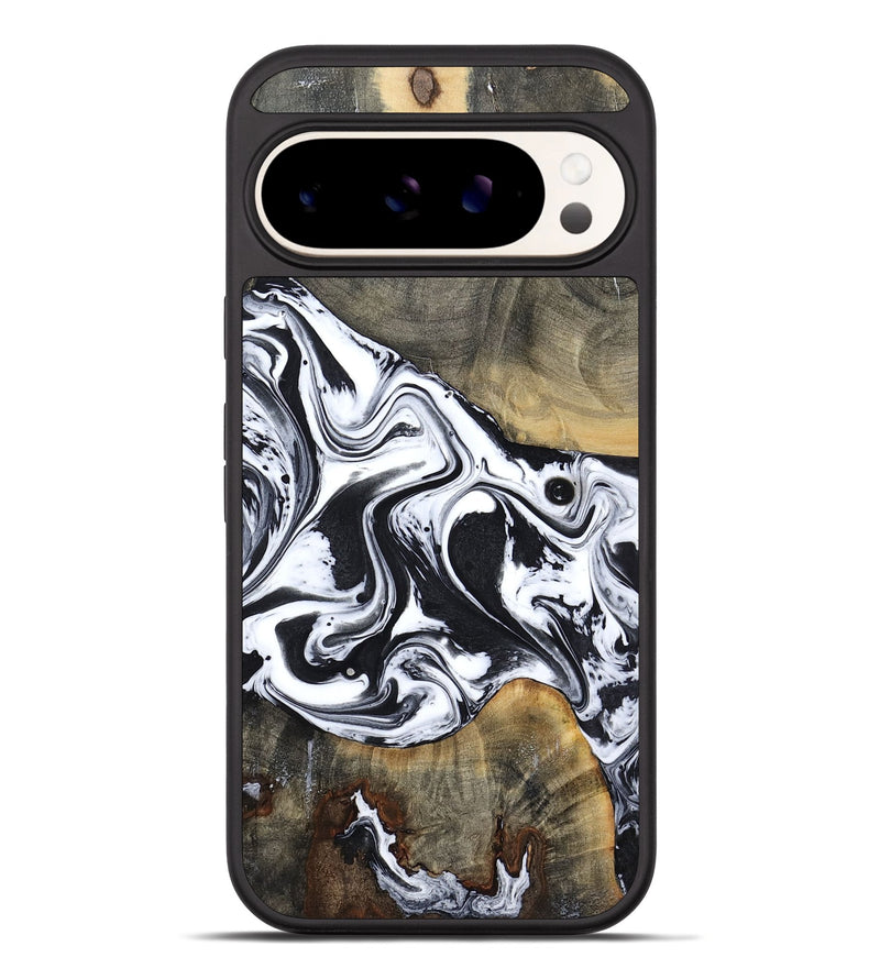 Pixel 10 Pro XL Wood Phone Case - Lorrie (Black & White, 809894)
