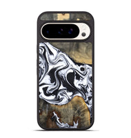 Pixel 9 Pro Wood Phone Case - Lorrie (Black & White, 809894)