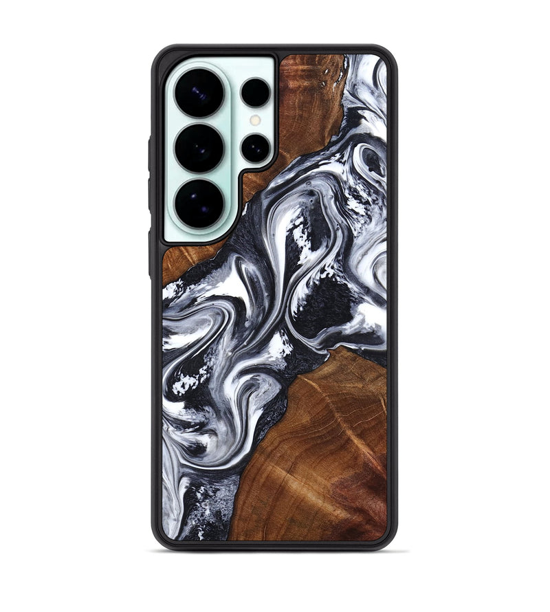 Galaxy S26 Ultra Wood Phone Case - Benicio (Black & White, 809897)