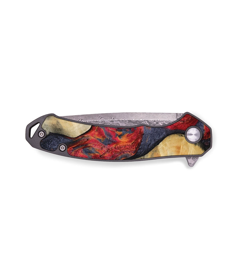 EDC Wood Pocket Knife - Thad (Red, 809898)