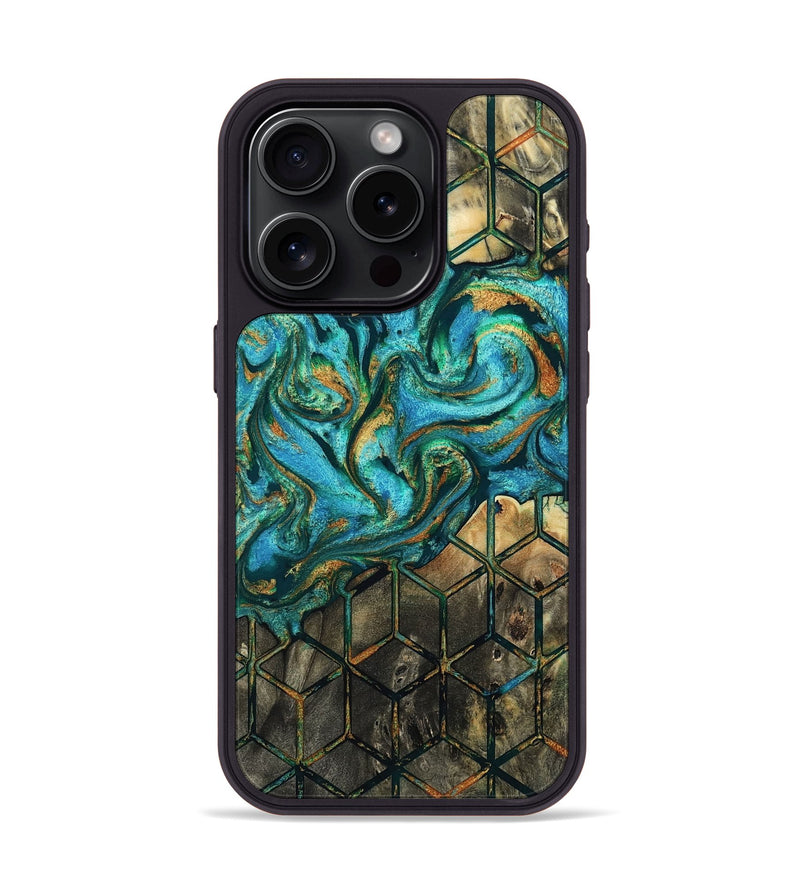 iPhone 15 Pro Wood Phone Case - Chante (Pattern, 809899)