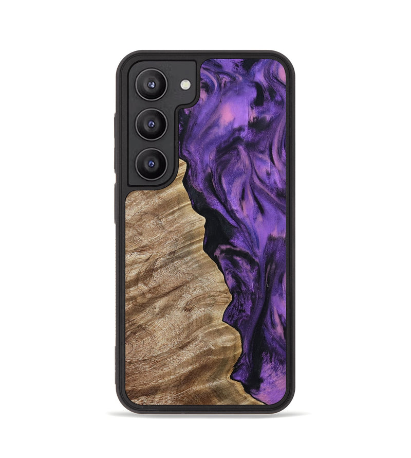 Galaxy S23 Wood Phone Case - Lindy (Purple, 809919)