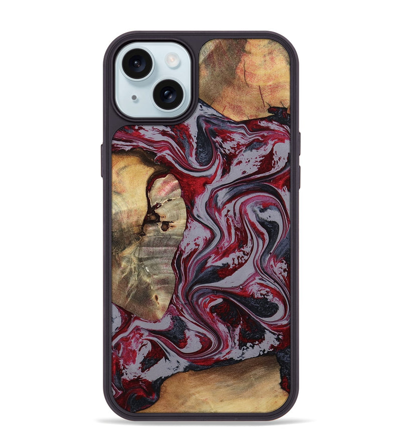 iPhone 15 Plus Wood Phone Case - Ryder (Red, 809928)