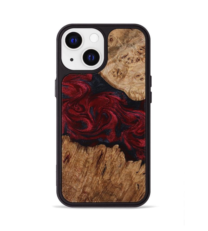 iPhone 13 Wood Phone Case - Gia (Red, 809929)