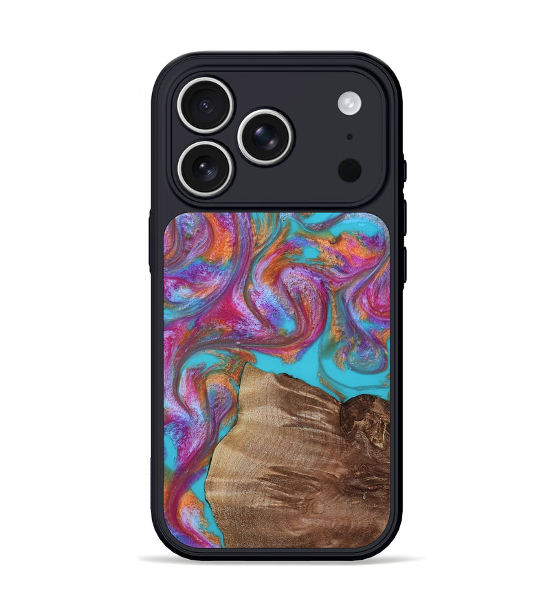 iPhone 17 Pro Wood Phone Case - Janet (Blue, 809931)