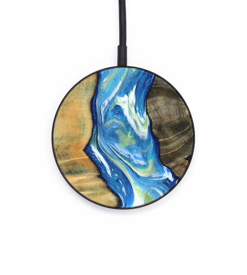 Circle Wood Wireless Charger - Daxton (Blue, 809934)