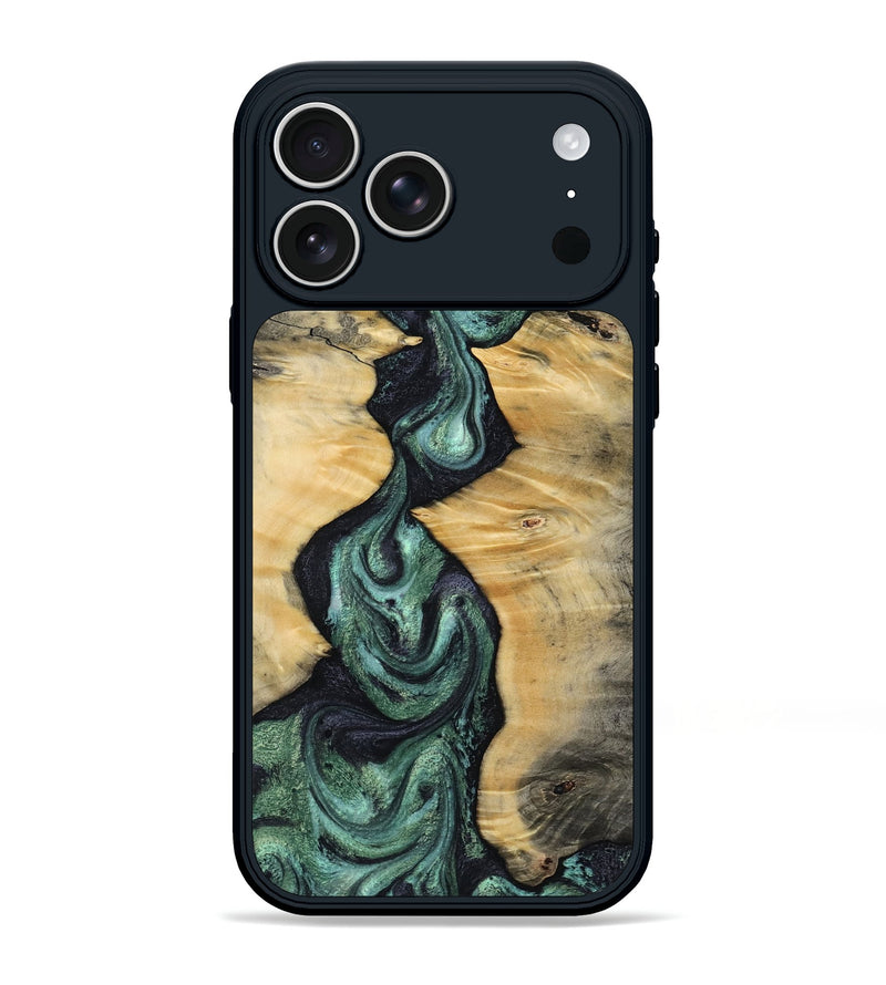 iPhone 17 Pro Max Wood Phone Case - Jacque (Green, 809938)
