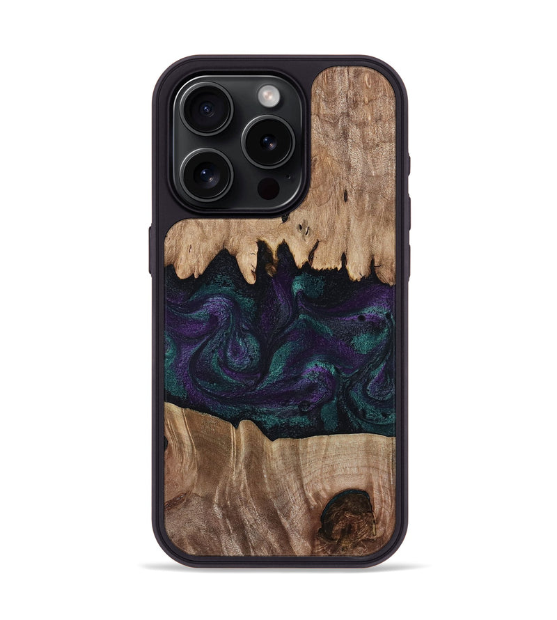 iPhone 15 Pro Wood Phone Case - Pierre (Purple, 809943)