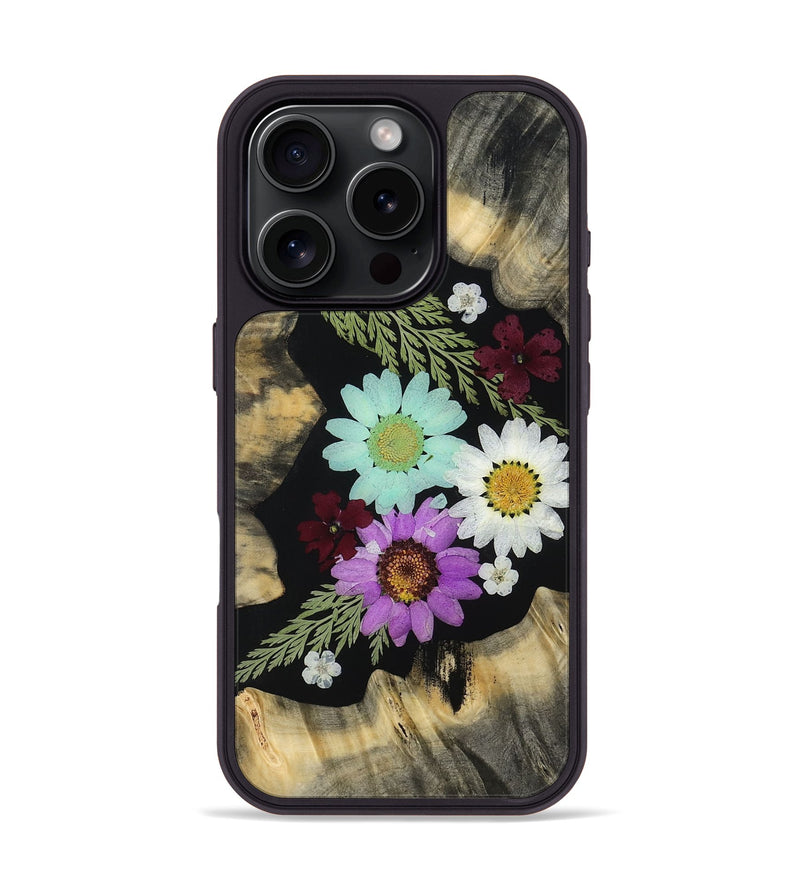 iPhone 16 Pro Wood Phone Case - Hyman (Bloom, 810041)