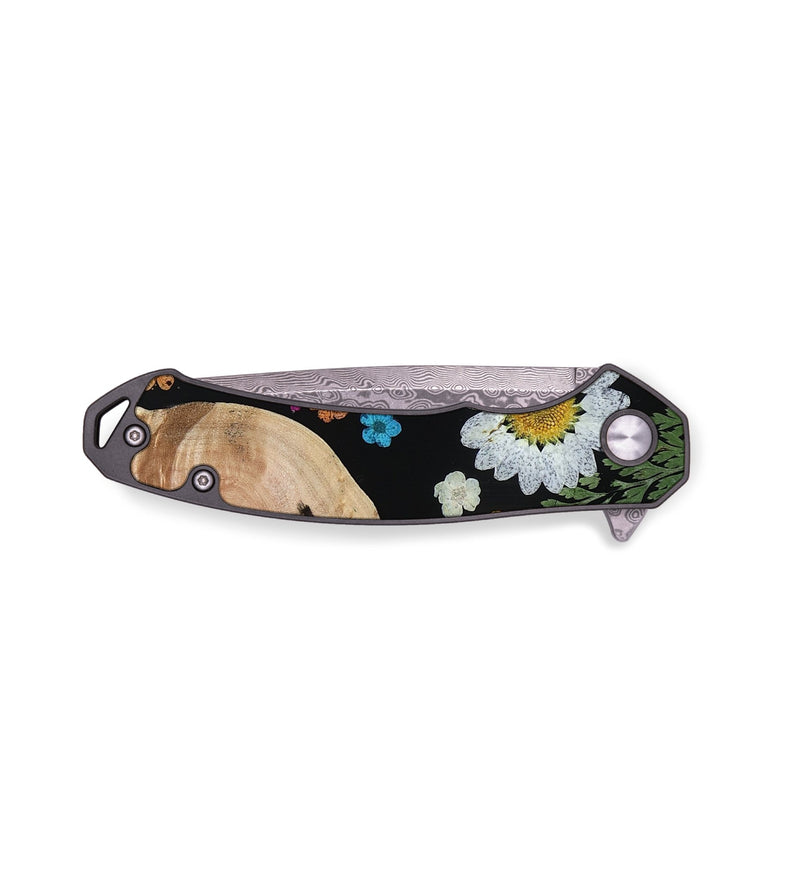 EDC Wood Pocket Knife - Roy (Bloom, 810081)