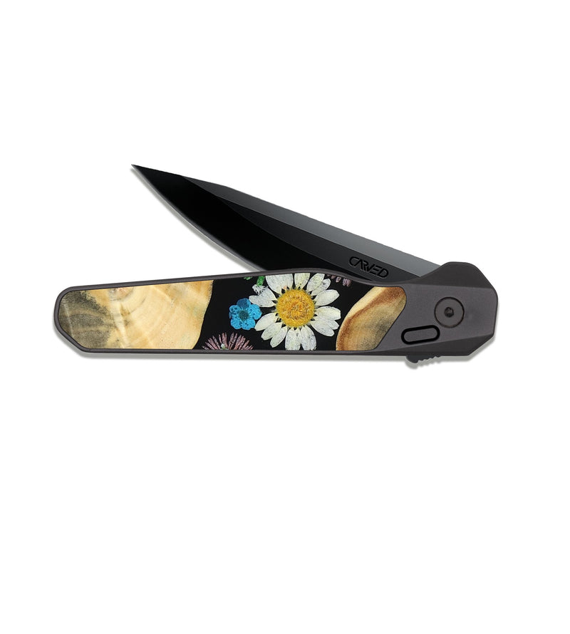 EDC Dark Slate Wood Pocket Knife - Clay (Bloom, 810102)