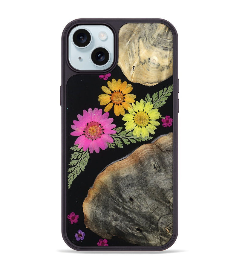 iPhone 15 Plus Wood Phone Case - Hugh (Bloom, 810104)