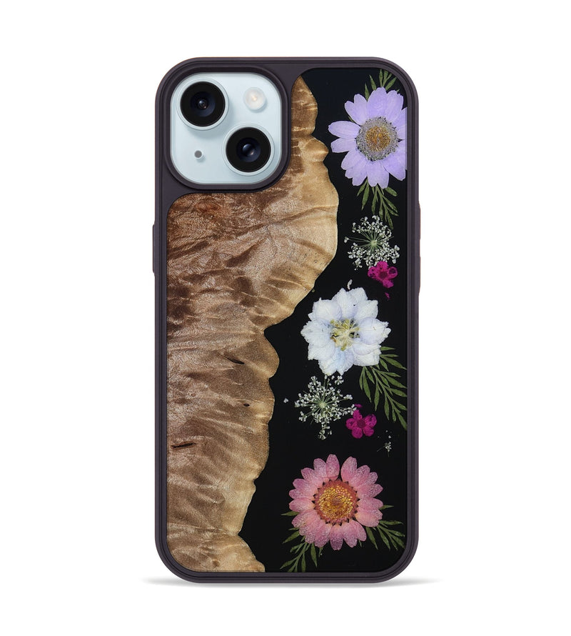 iPhone 15 Wood Phone Case - Kadijah (Bloom, 810118)