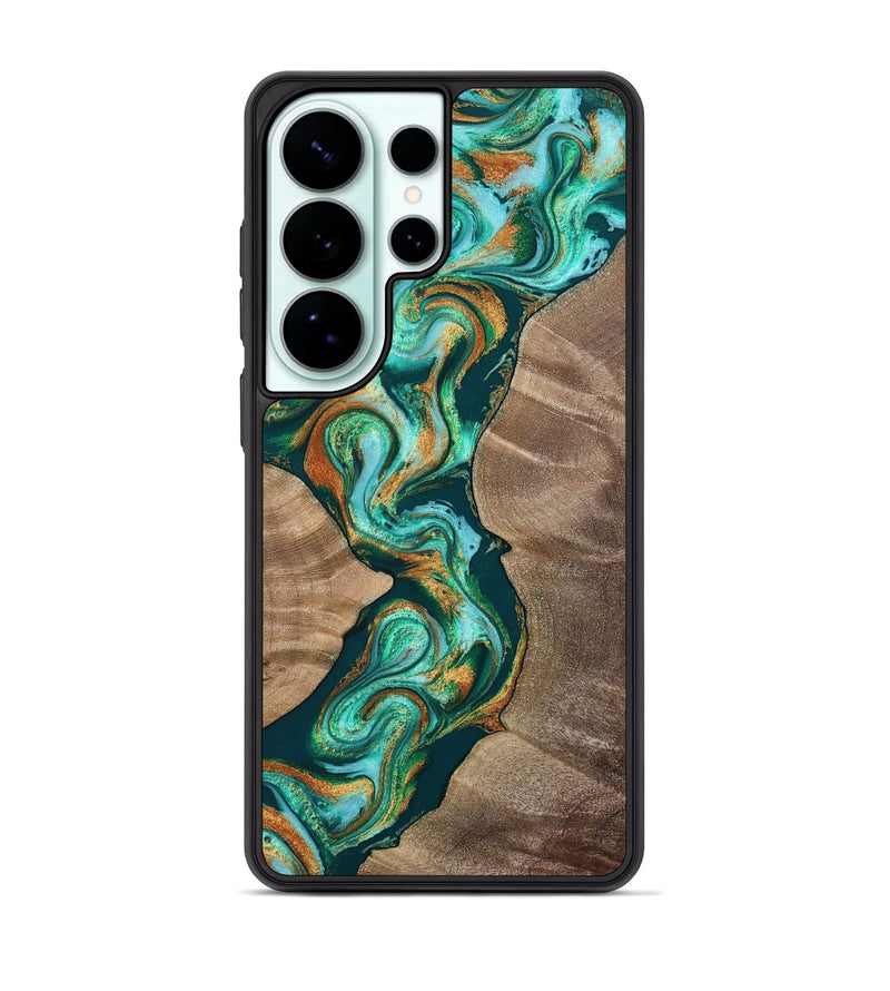 Galaxy S26 Ultra Wood Phone Case - Stoney (Green, 810126)