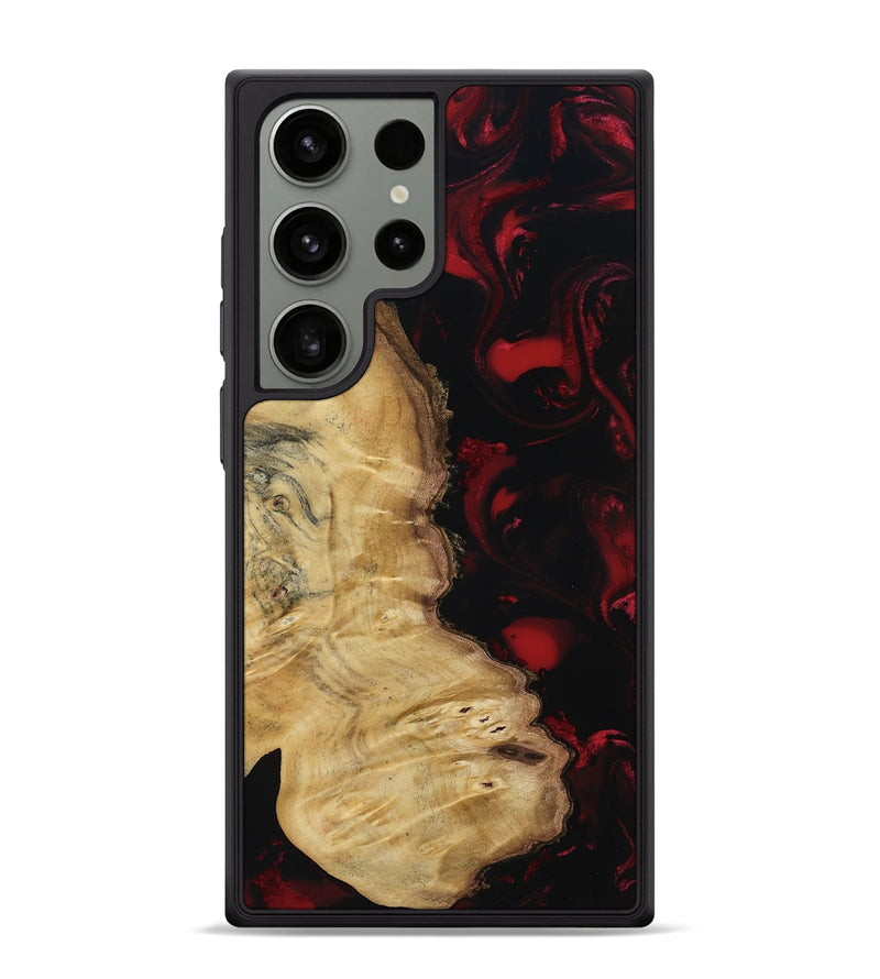 Galaxy S24 Ultra Wood Phone Case - Deidra (Red, 810138)