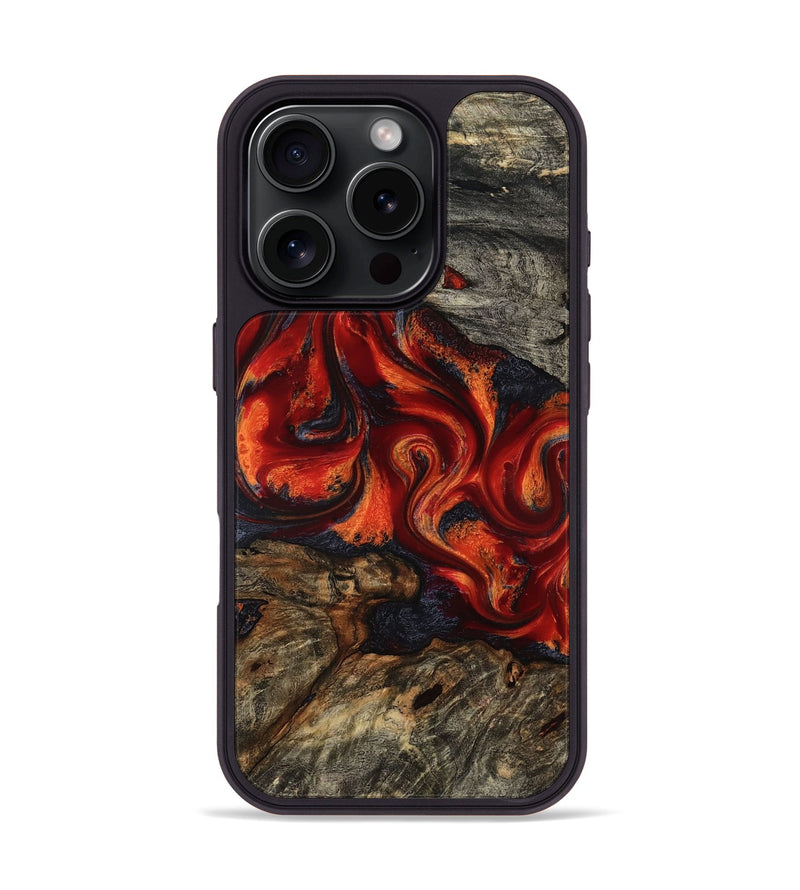 iPhone 16 Pro Wood Phone Case - Hank (Red, 810139)