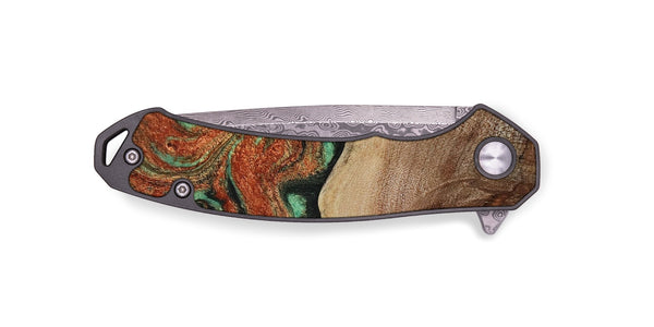 EDC Wood Pocket Knife - Danelle (Green, 810156)