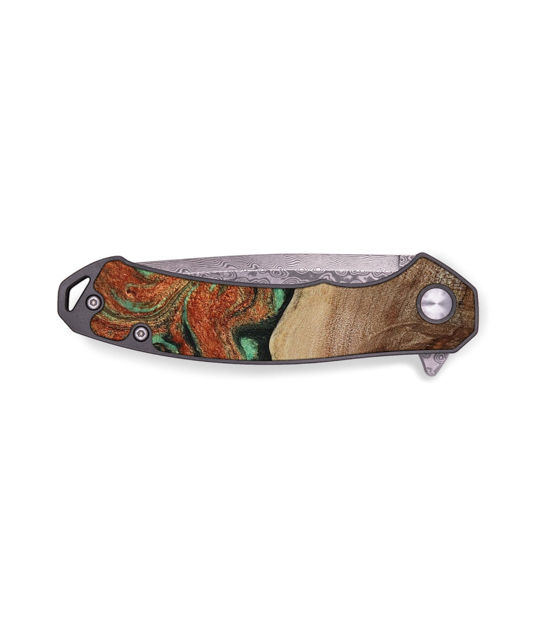 EDC Wood Pocket Knife - Danelle (Green, 810156)