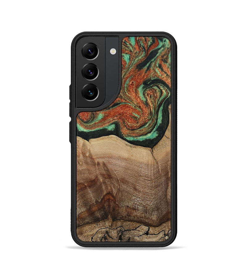 Galaxy S22 Wood Phone Case - Danelle (Green, 810156)