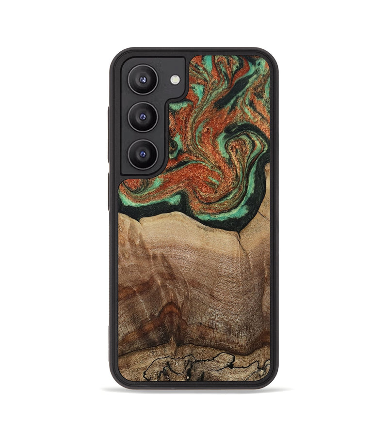 Galaxy S23 Wood Phone Case - Danelle (Green, 810156)