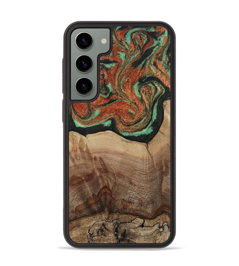 Galaxy S23 Plus Wood Phone Case - Danelle (Green, 810156)
