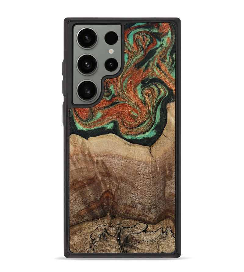 Galaxy S23 Ultra Wood Phone Case - Danelle (Green, 810156)