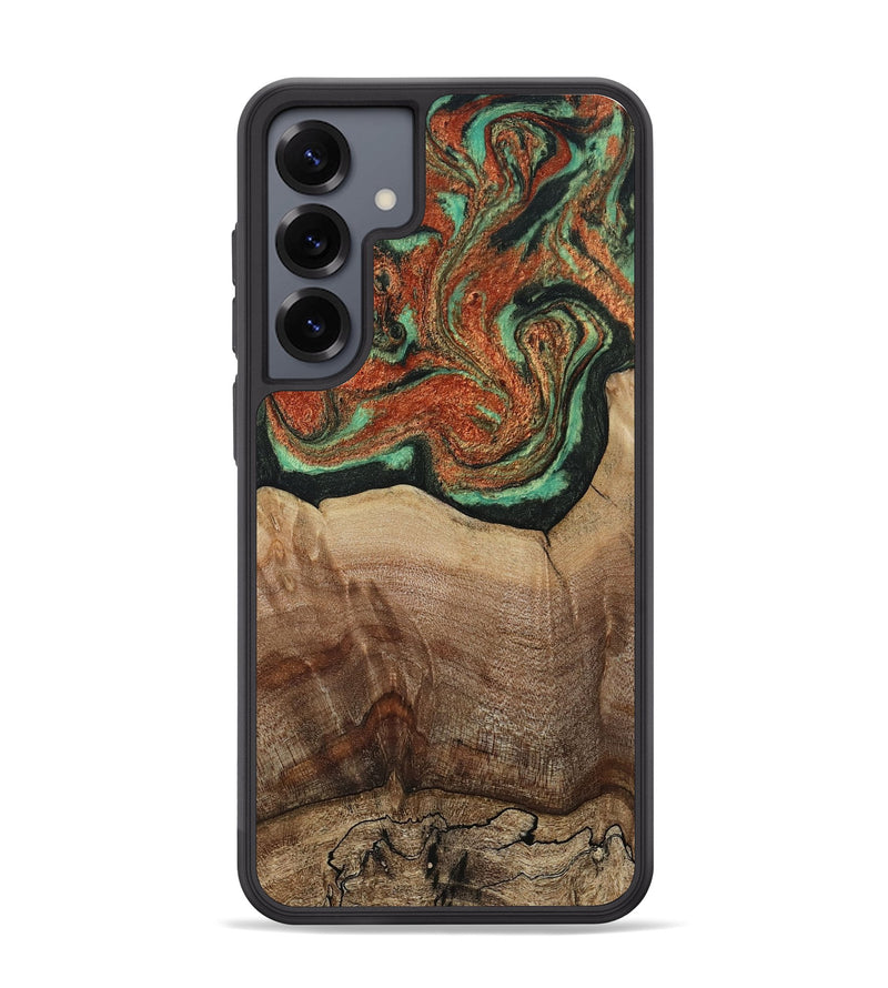 Galaxy S25 Plus Wood Phone Case - Danelle (Green, 810156)
