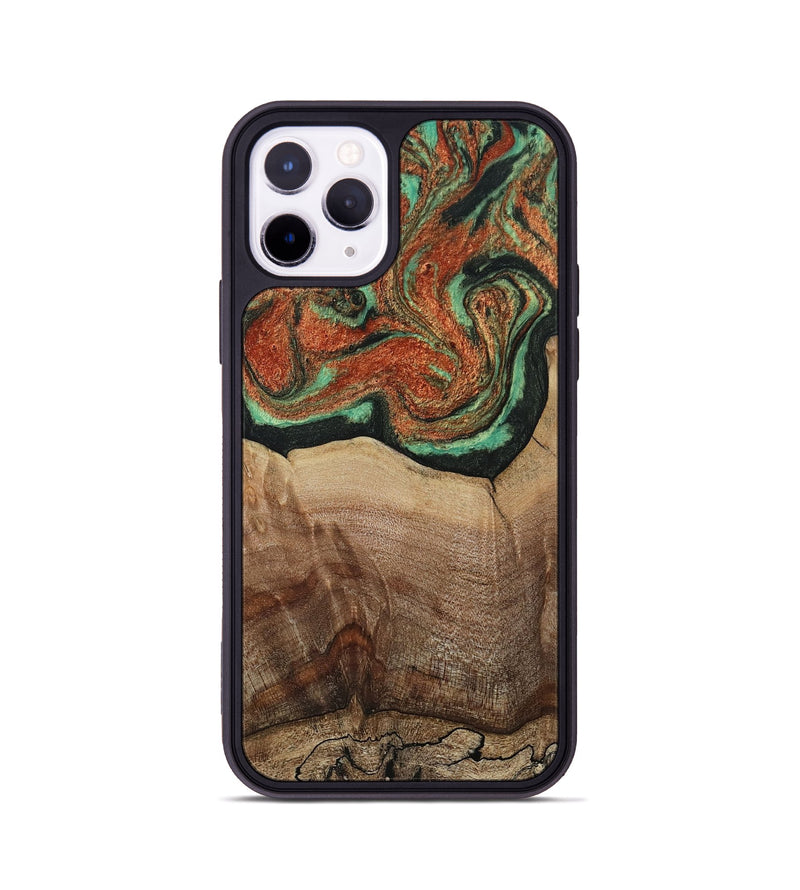 iPhone 11 Pro Wood Phone Case - Danelle (Green, 810156)