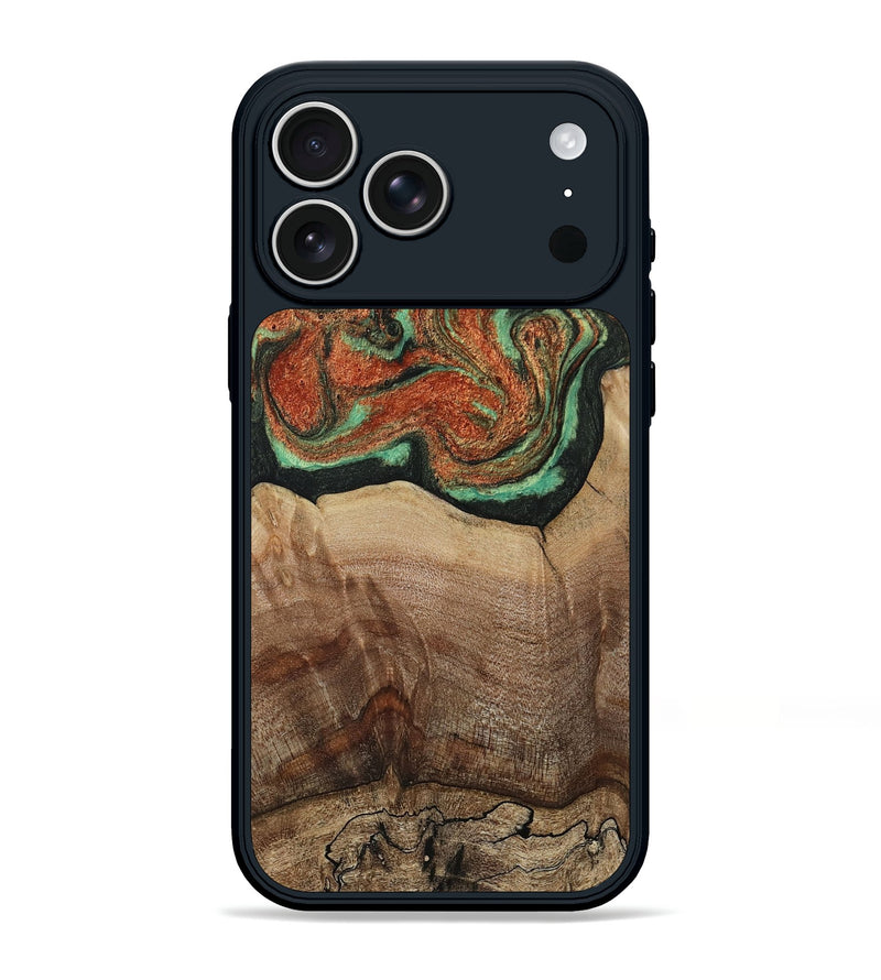 iPhone 17 Pro Max Wood Phone Case - Danelle (Green, 810156)