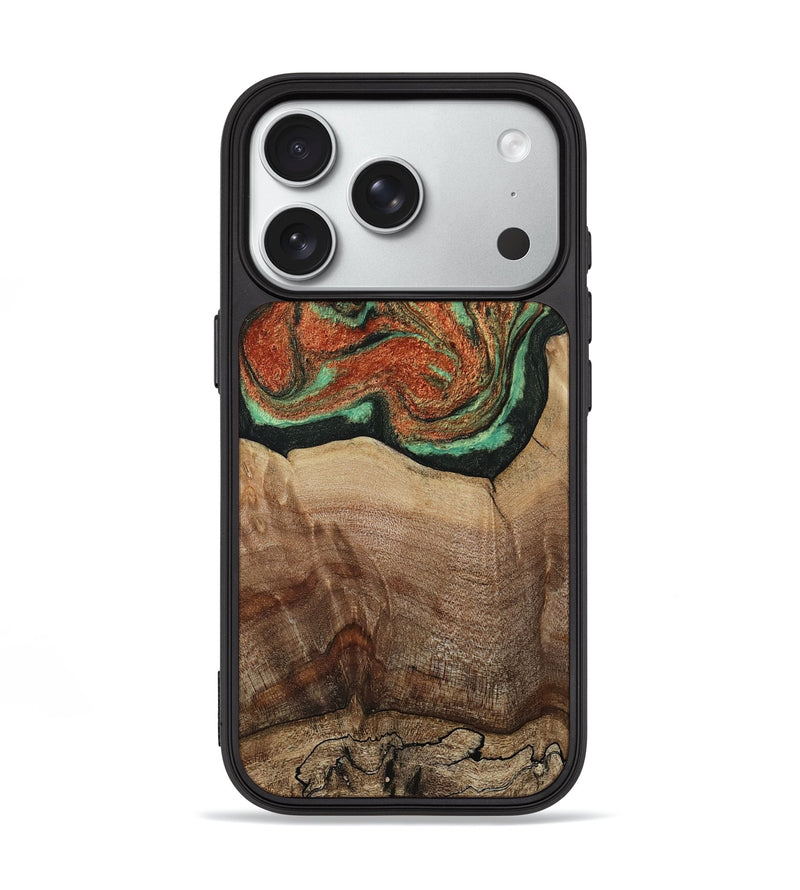 iPhone 18 Pro Wood Phone Case - Danelle (Green, 810156)