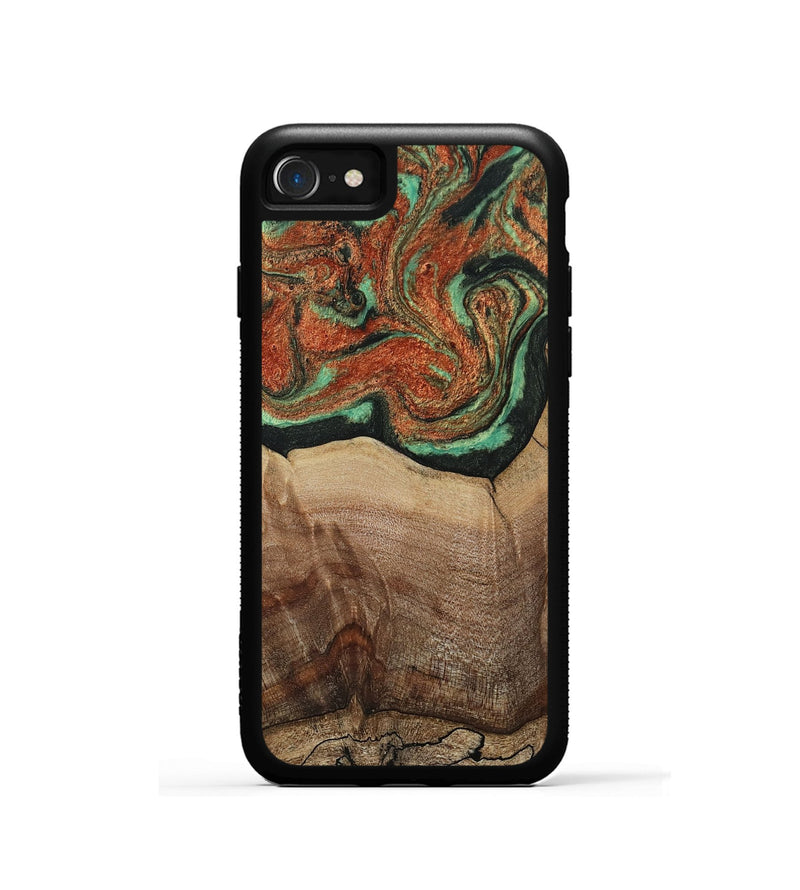iPhone SE Wood Phone Case - Danelle (Green, 810156)