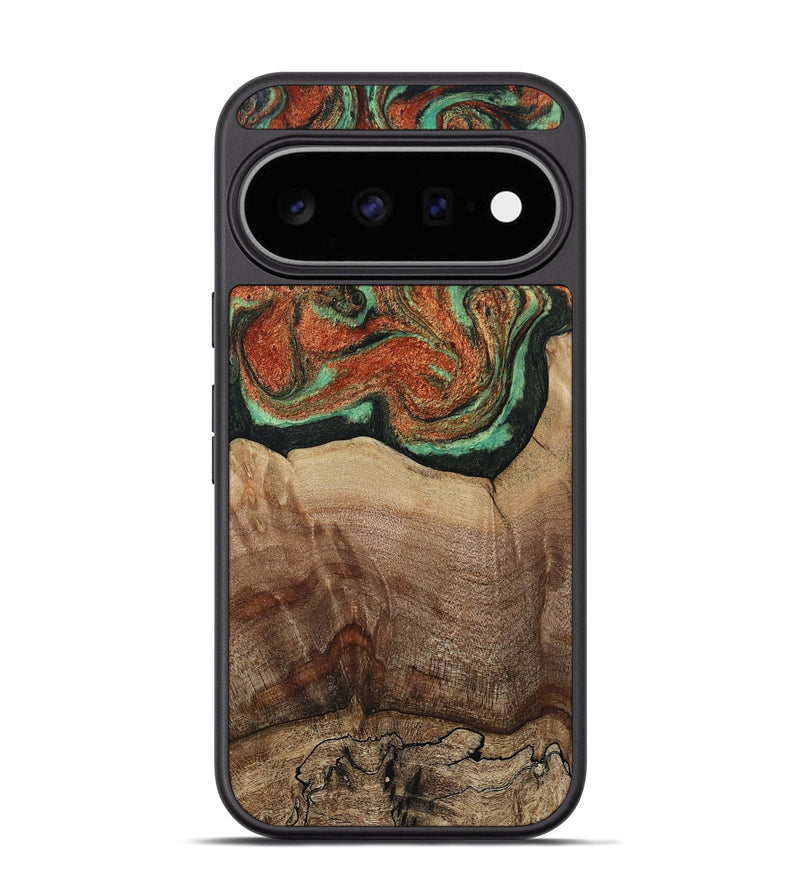 Pixel 11 Pro Wood Phone Case - Danelle (Green, 810156)