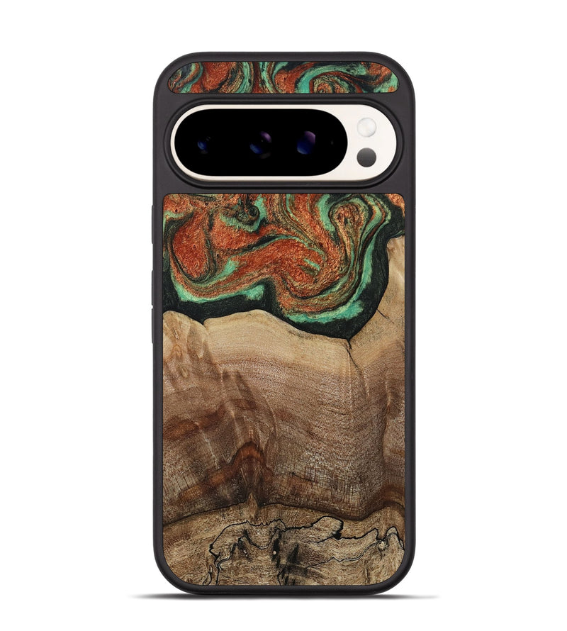 Pixel 9 Wood Phone Case - Danelle (Green, 810156)