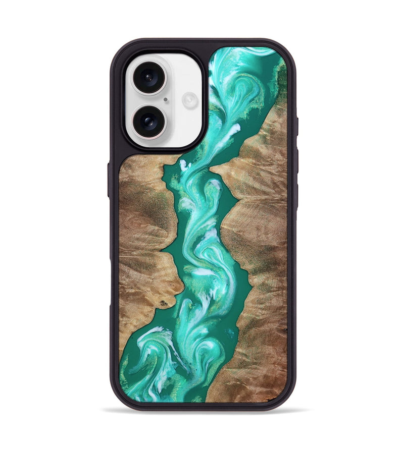 iPhone 17 Wood Phone Case - Brenda (Green, 810289)
