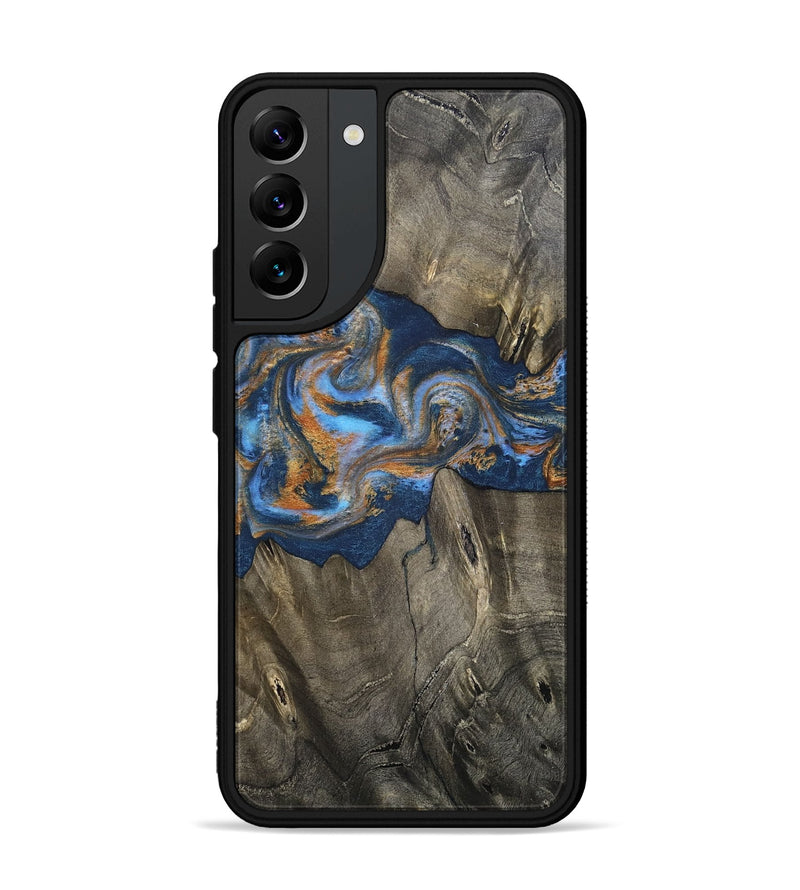 Galaxy S22 Plus Wood Phone Case - Leone (Teal & Gold, 810333)