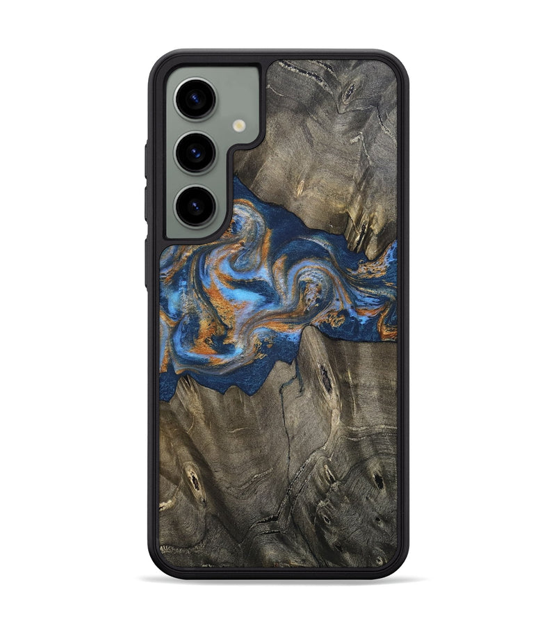 Galaxy S24 Plus Wood Phone Case - Leone (Teal & Gold, 810333)