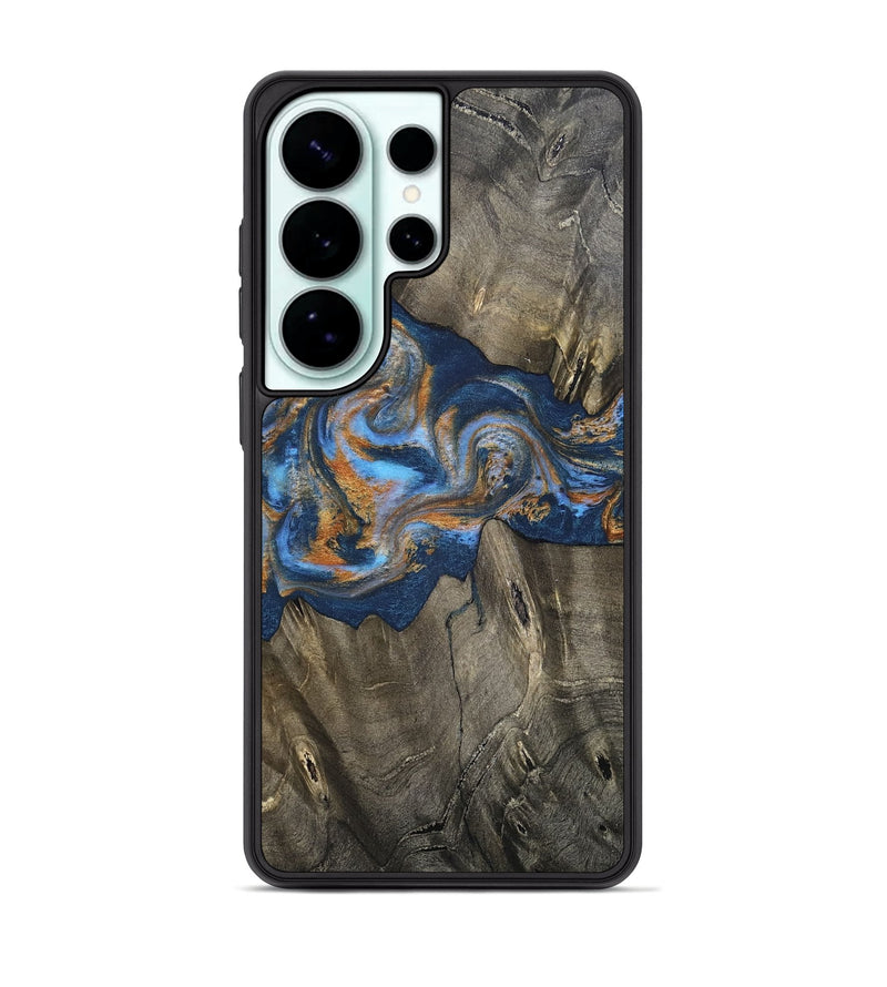 Galaxy S26 Ultra Wood Phone Case - Leone (Teal & Gold, 810333)