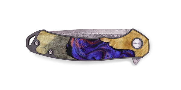EDC Wood Pocket Knife - Kathy (Purple, 810336)