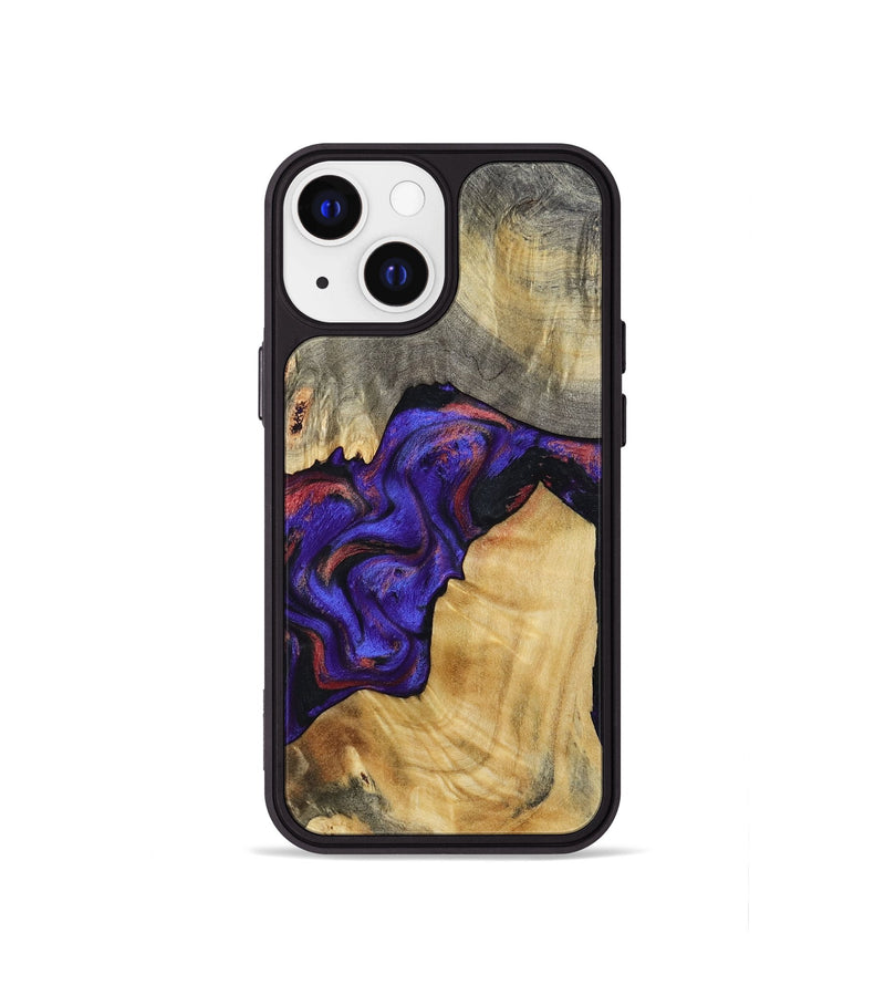 iPhone 13 mini Wood Phone Case - Kathy (Purple, 810336)