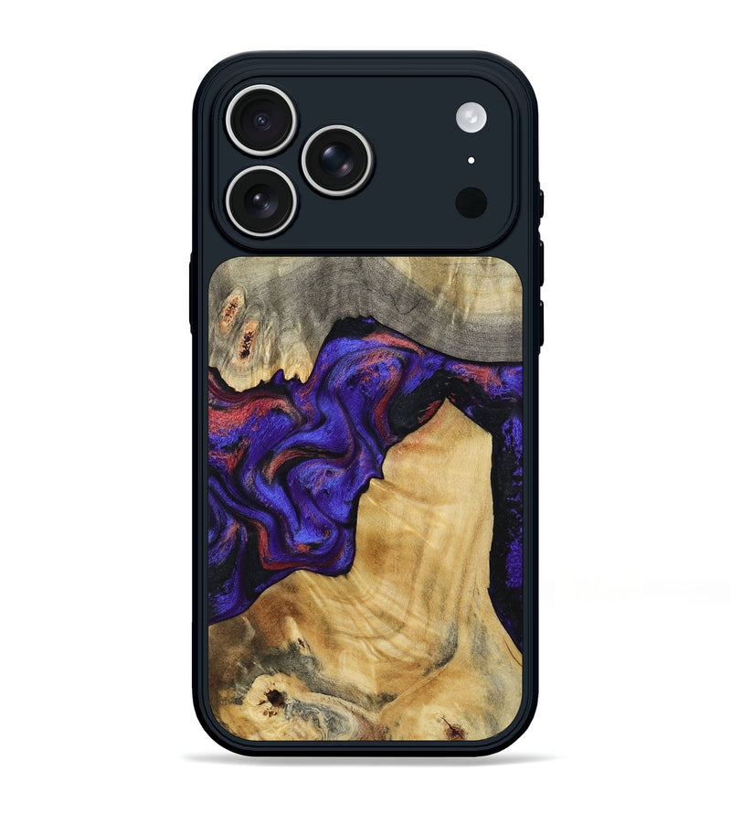 iPhone 17 Pro Max Wood Phone Case - Kathy (Purple, 810336)