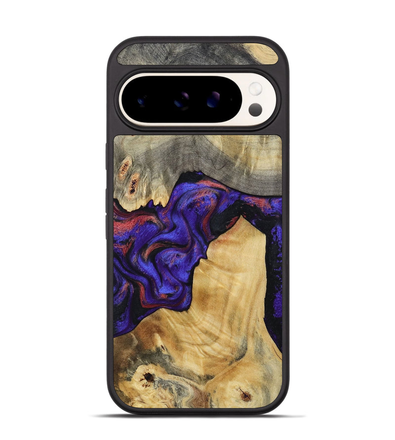 Pixel 9 Wood Phone Case - Kathy (Purple, 810336)