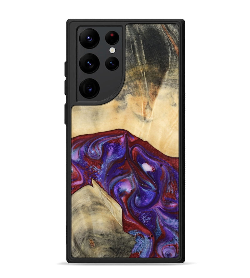 Galaxy S22 Ultra Wood Phone Case - Jase (Purple, 810344)