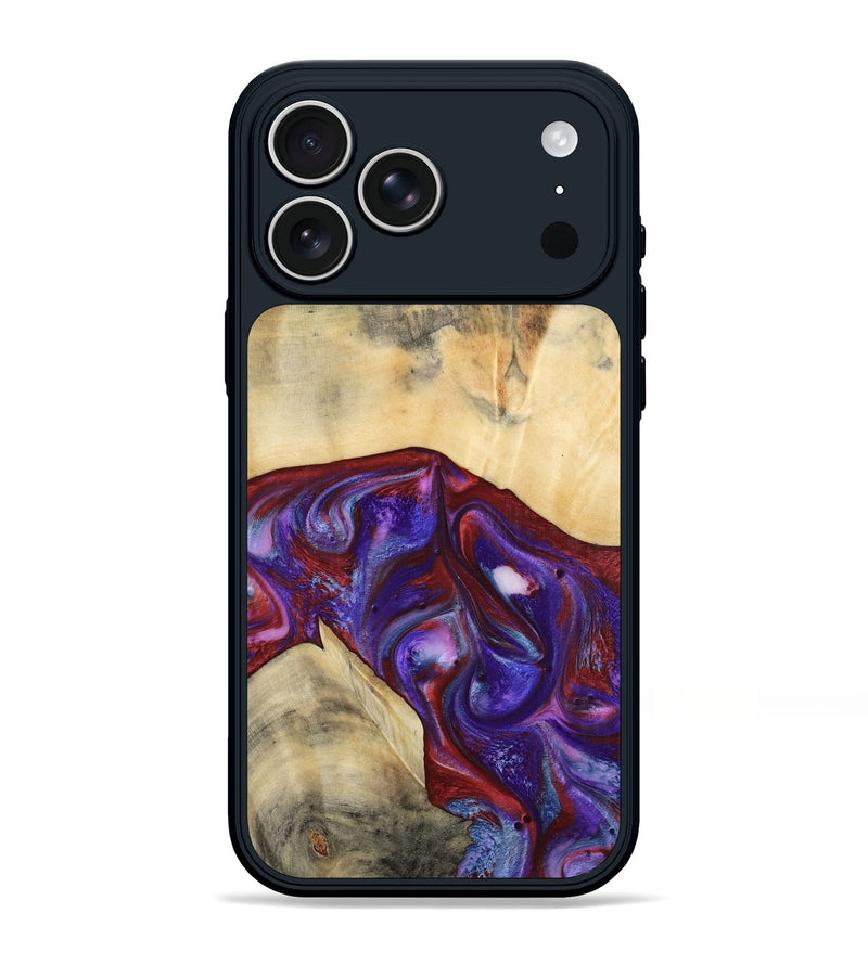 iPhone 17 Pro Max Wood Phone Case - Jase (Purple, 810344)