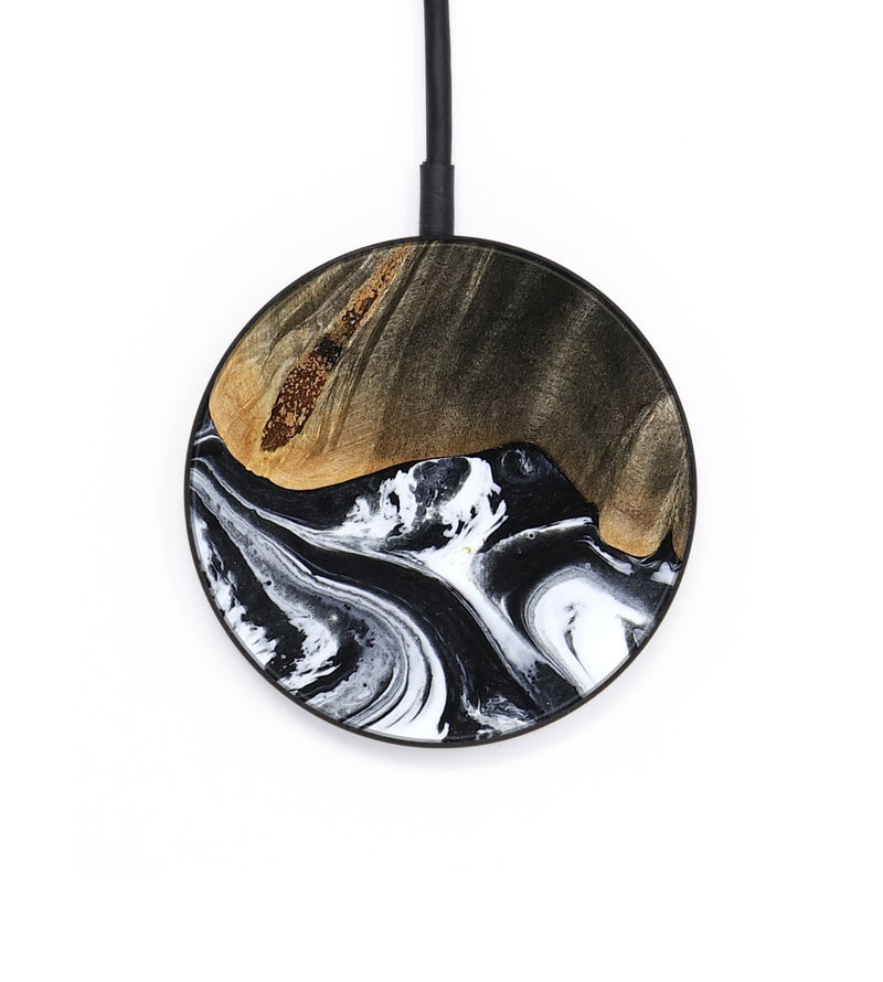 Circle Wood Wireless Charger - Jasiah (Black & White, 810350)