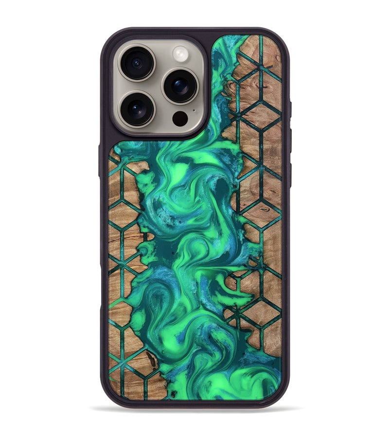 iPhone 16 Pro Max Wood Phone Case - Anita (Pattern, 810363)