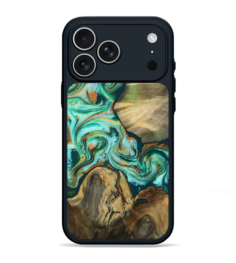 iPhone 17 Pro Max Wood Phone Case - Whitney (Green, 810368)