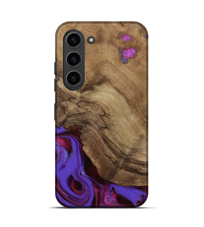 Galaxy S23 Wood Live Edge Phone Case - Ciji (Purple, 810397)