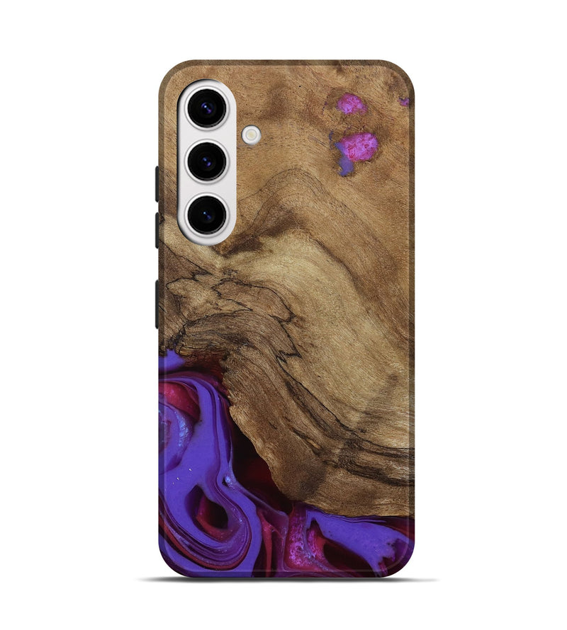Galaxy S25 Wood Live Edge Phone Case - Ciji (Purple, 810397)