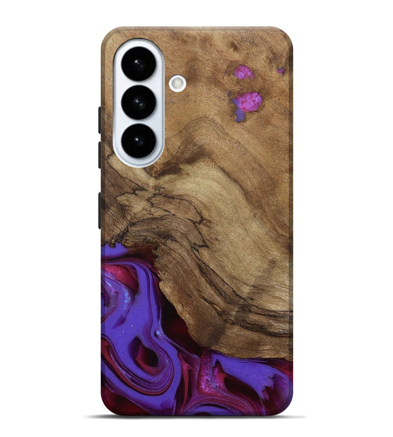 Galaxy S26 Plus Wood Live Edge Phone Case - Ciji (Purple, 810397)